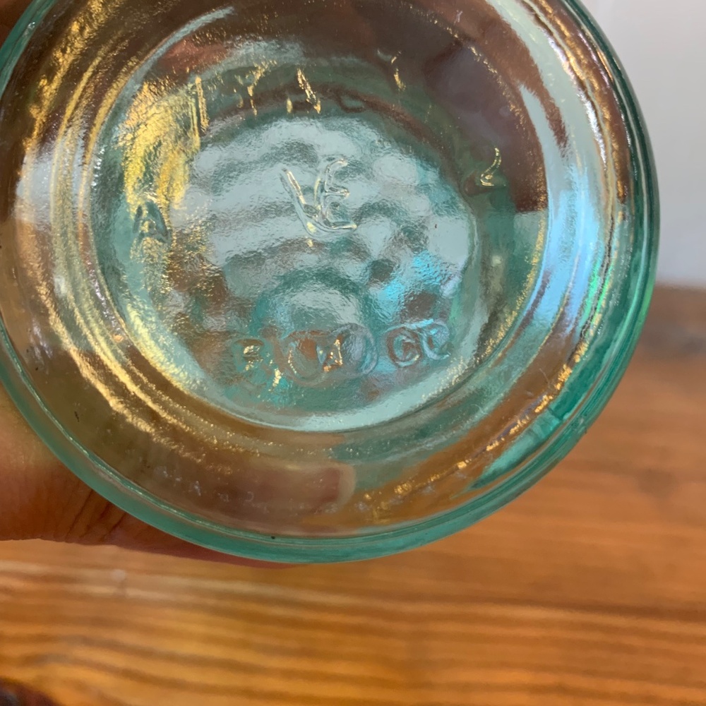 Vintage Vetreria Etrusca Seafoam Blue Hobnail Cruet | Made in Italy - Picture 14 of 16